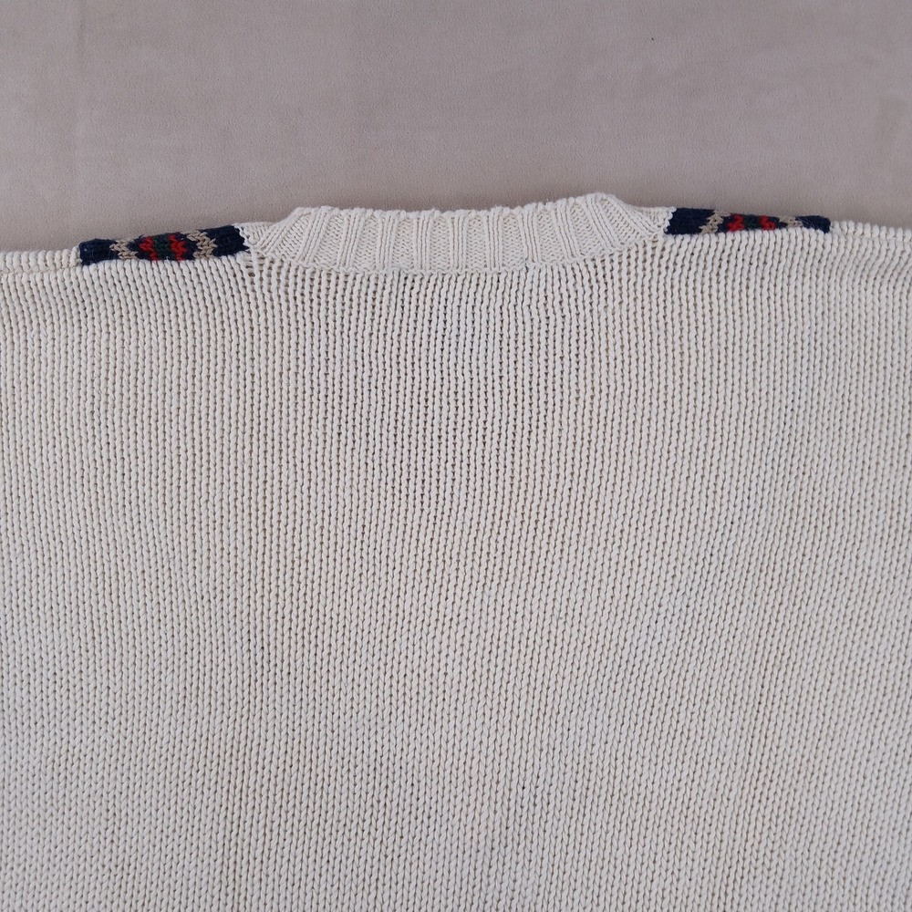 American Eagle XL Mens Sweater V Neck Cricket Chunky Knit 22x25 Vintage - Picture 13 of 14